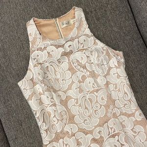 Eliza J white lace dress